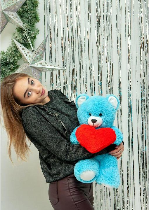 Actual product image Go Gift FRANK teddy bear 50 cm blue (50 cm)