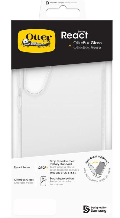 Produktbild OtterBox React + Glass Bundle - Kit (Samsung Galaxy A55)