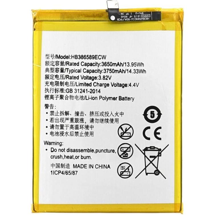 MPS Batteria per Huawei Mate20 Lite / Nova 3 HB386589ECW, Batteria smartphone