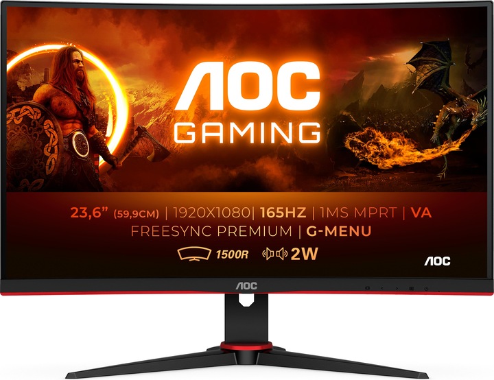 Actual product image AOC C24G2AE/BK (1920 x 1080 pixels, 23.60")