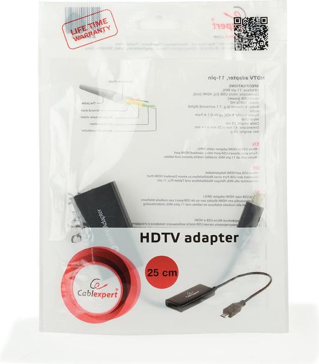 Produktbild Gembird Cablexpert A-MHL-003 (Micro USB, HDMI, 16 cm)