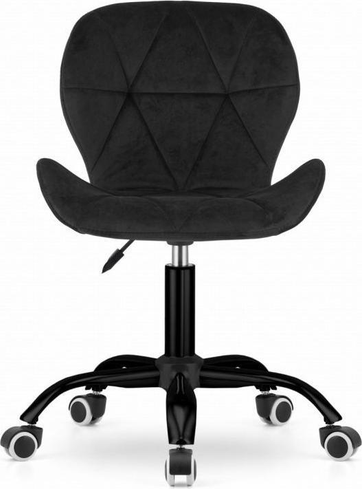 Immagine prodotto Leobert Drehbarer Bürostuhl mit breiter Rückenlehne, schwarzer Samt