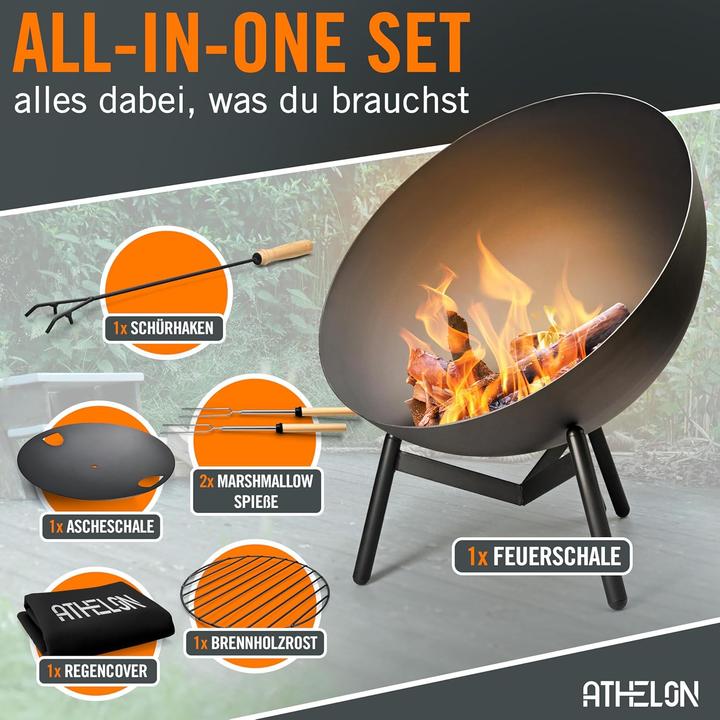 Produktbild Athelon Feuerschale mit Kipp-Mechanismus