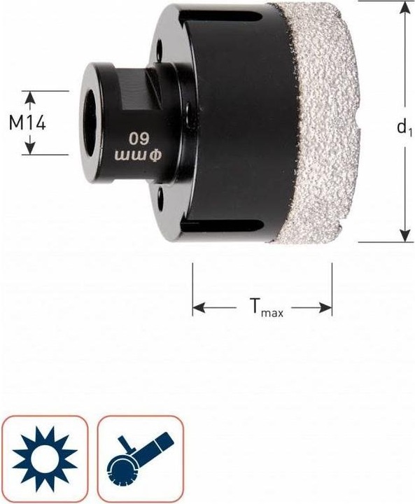 Actual product image Rotec Diamond drill (6 millimetres)