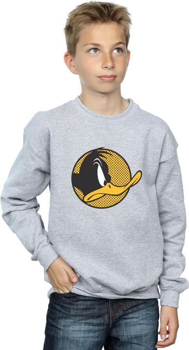 Actual product image Looney Tunes Boys Daffy Duck Dotted Profile Sweatshirt (140, 146)