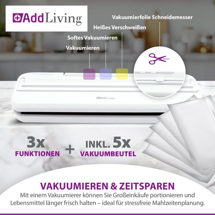 Actual product image AddLiving Vakuumierer V200