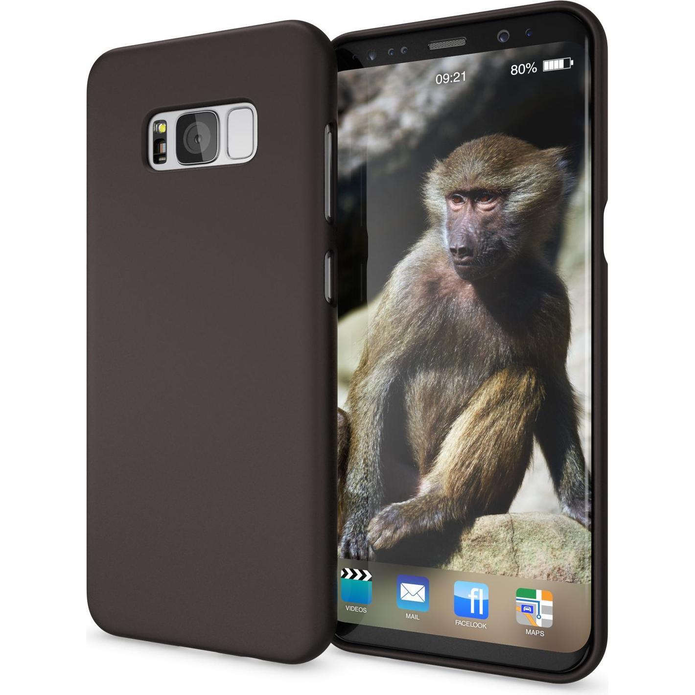 Nalia Handyhülle (Samsung Galaxy S8+), Smartphone Hülle, Schwarz