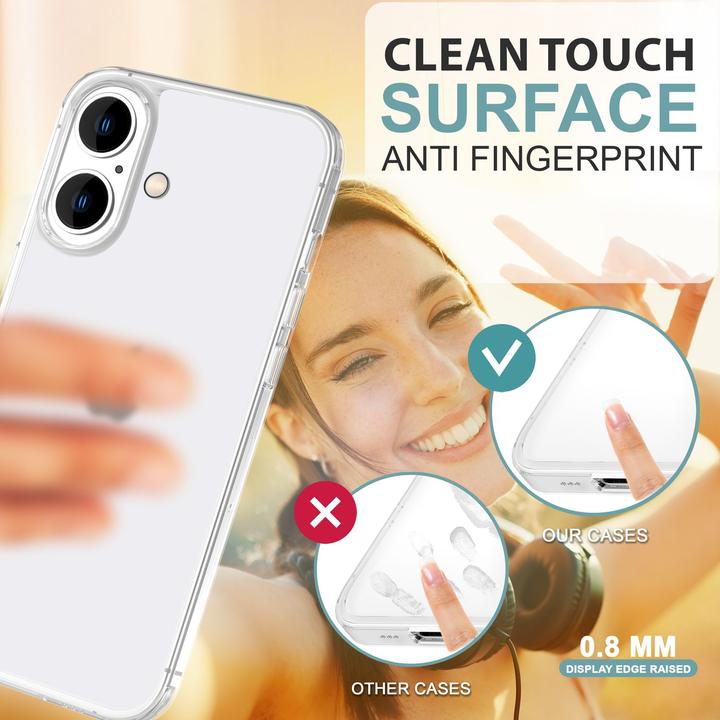 Immagine prodotto Nalia Custodia rigida estremamente sottile da 0,3 mm opaca (Apple iPhone 16 Plus)