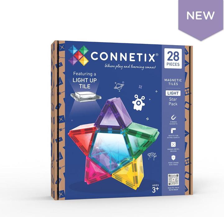 Actual product image Connetix Light Star Pack