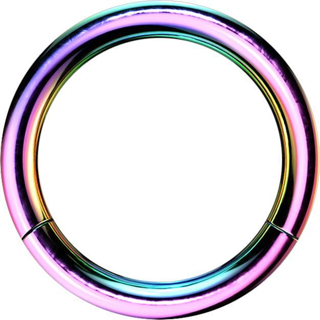 Produktbild Star Piercing Segmentring klappbar farbig (ohne Messing, Titan G23)