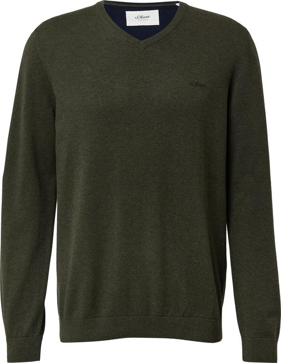 Image du produit s.Oliver Strickpullover Strickpullover mit Logo-Stickerei (L)