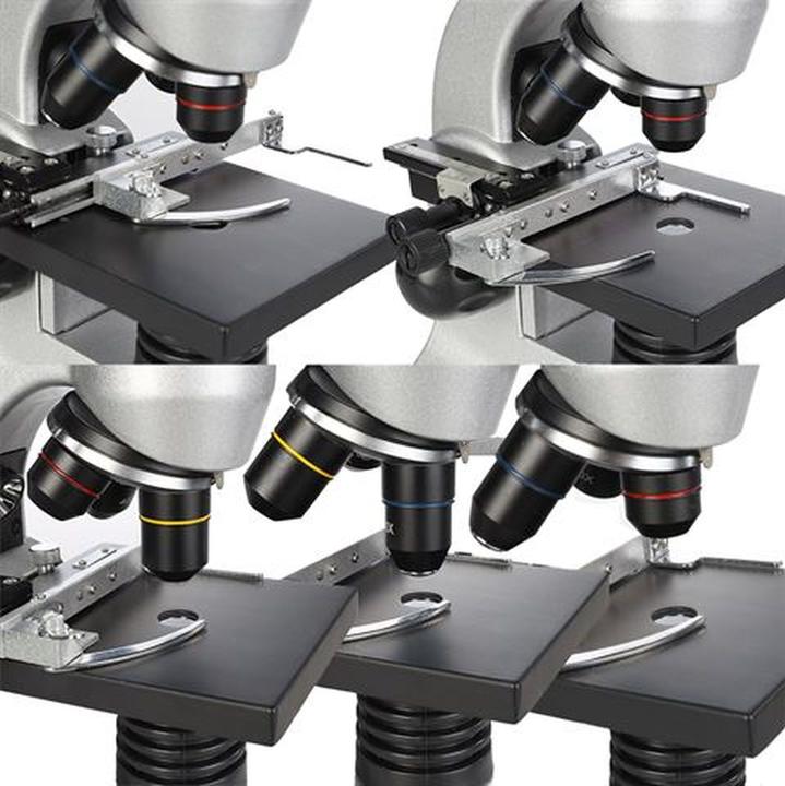 Actual product image Byomic Microscope 3.5 inch LCD Deluxe 40x - 1600x in case
