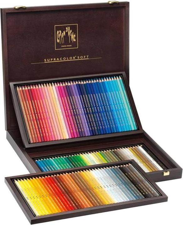 Actual product image Caran d'Ache Supracolor Aquarelle Holzkoffer (120 x)