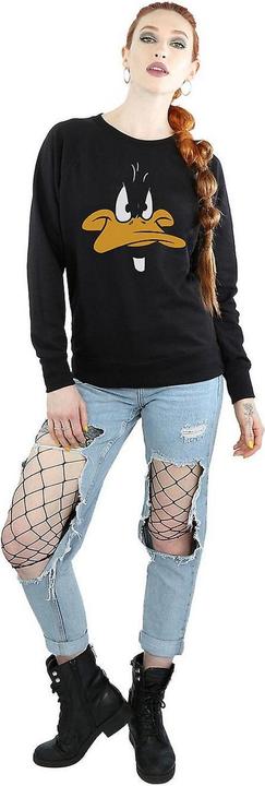 Image du produit Looney Tunes Femmes/Dadies Daffy Duck Face Sweatshirt (XXL)
