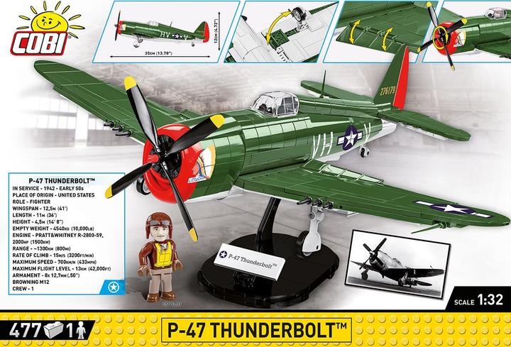 Image du produit Cobi P-47 Thunderbolt / 477 pcs