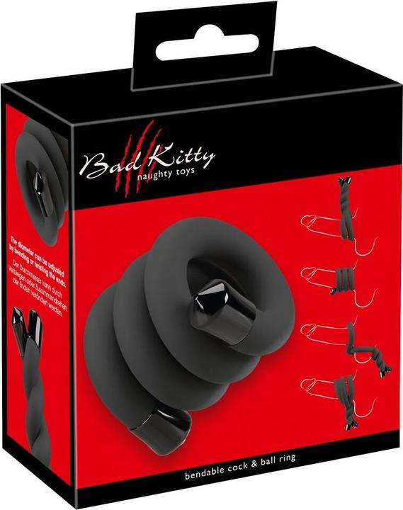 Bad Kitty bendable cock & ball ring (1.30 cm)