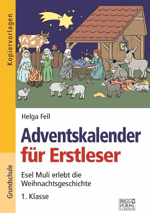 Actual product image Advent calendar for first readers. Copy templates