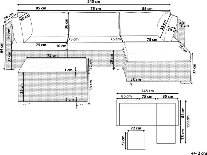 Produktbild Beliani Sano