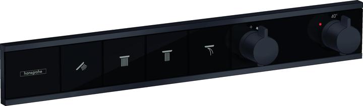 Produktbild hansgrohe HG Fertigmontageset RAINSELECT f UP-Thermostat 4 Verbr mattschwarz