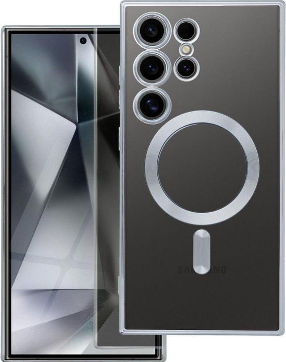 Produktbild OEM Back panel cover ELECTRO MAG COVER case compatible with MagSafe for SAMSUNG S25 FE silver (Samsung Galaxy S25 FE)