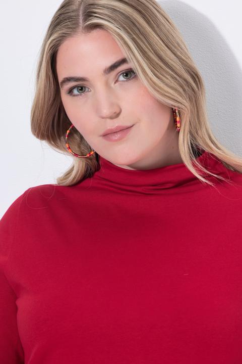 Produktbild Ulla Popken Longshirt, A-Linie, Stehkragen, Langarm, Taschen (54)
