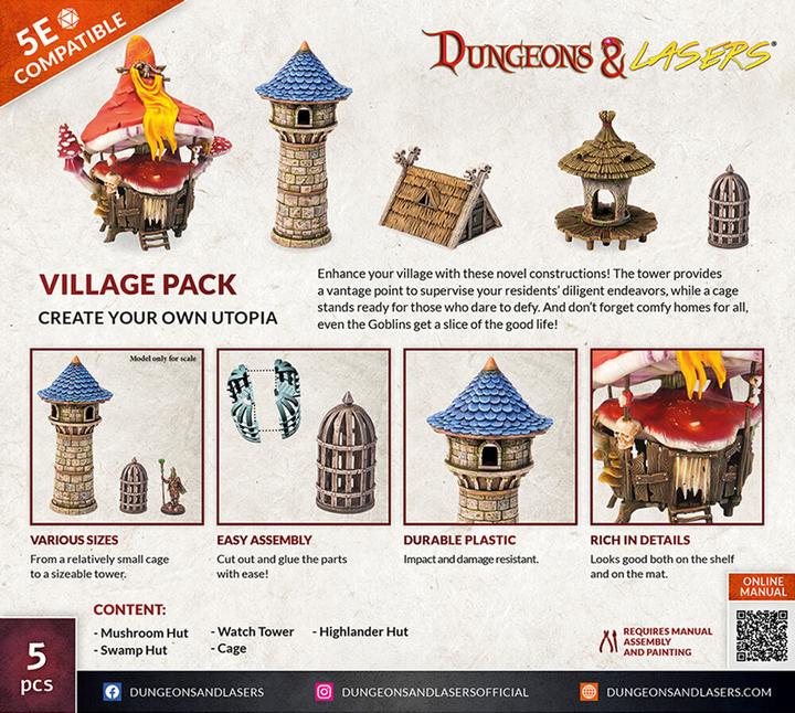 Produktbild Archon Studio Dungeons & Lasers Expansion Set: VILLAGE PACK