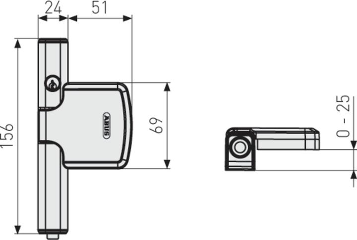 Actual product image Abus Window lock FTS206 W AL0125