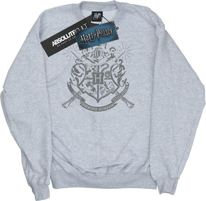 Actual product image Mens Hogwarts Badge Wands Sweatshirt (L)