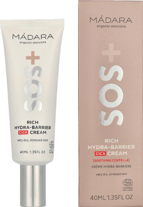 Actual product image Madara SOS Rich Hydra Barrier CICA Cream - Soothes and moisturizes (40 ml, 24h cream)