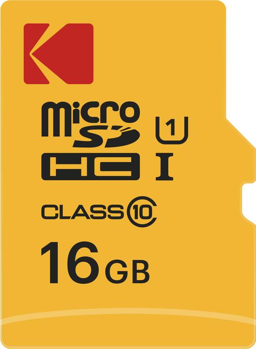 Actual product image Emtec Kodak - Flash memory card (microSDHC/SD adapter included) (16 GB, microSDHC, U1, UHS-I)