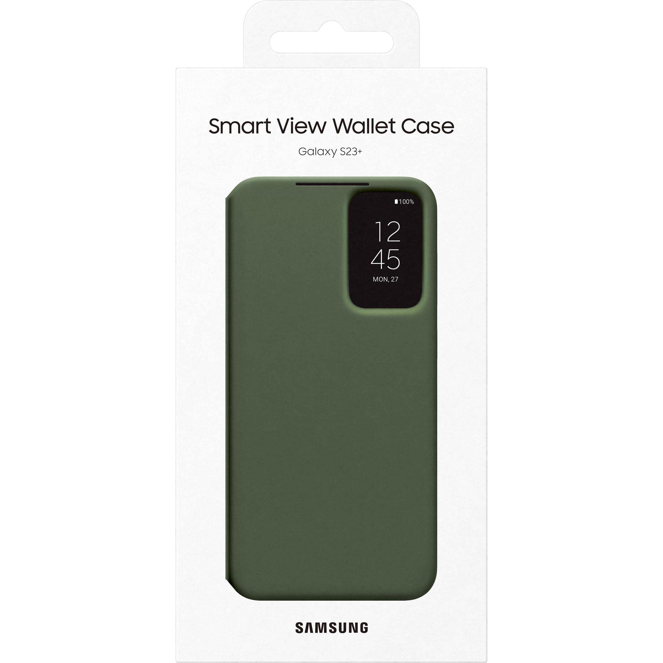 Samsung Smart View Wallet Case (Samsung Galaxy S23+), Smartphone Hülle, Grün