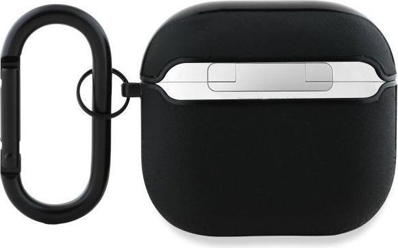 Immagine prodotto BMW BMA4SSLBK Custodia per AirPods 4 nera/nera Geniune Leather Silver Logo (Manicotto per cuffie)