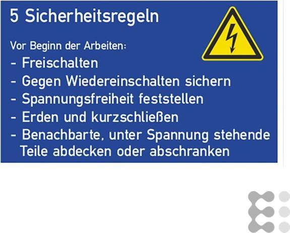 Image du produit Cimco GS 5 Règles de sécurité, 1 pièce