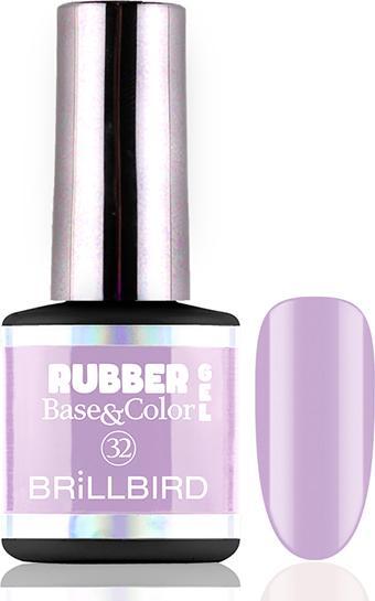 Produktbild BrillBird Rubber Gel Base&Coral #32 8ml (Gel-Effekt Nagellack)