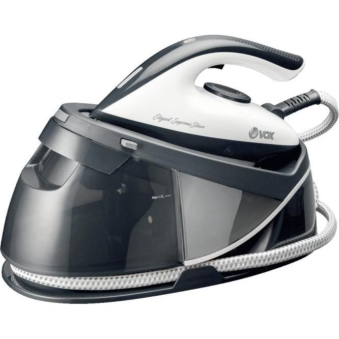 Vox Dampfstation DPS-7330, Bügeleisen, Schwarz, Weiss