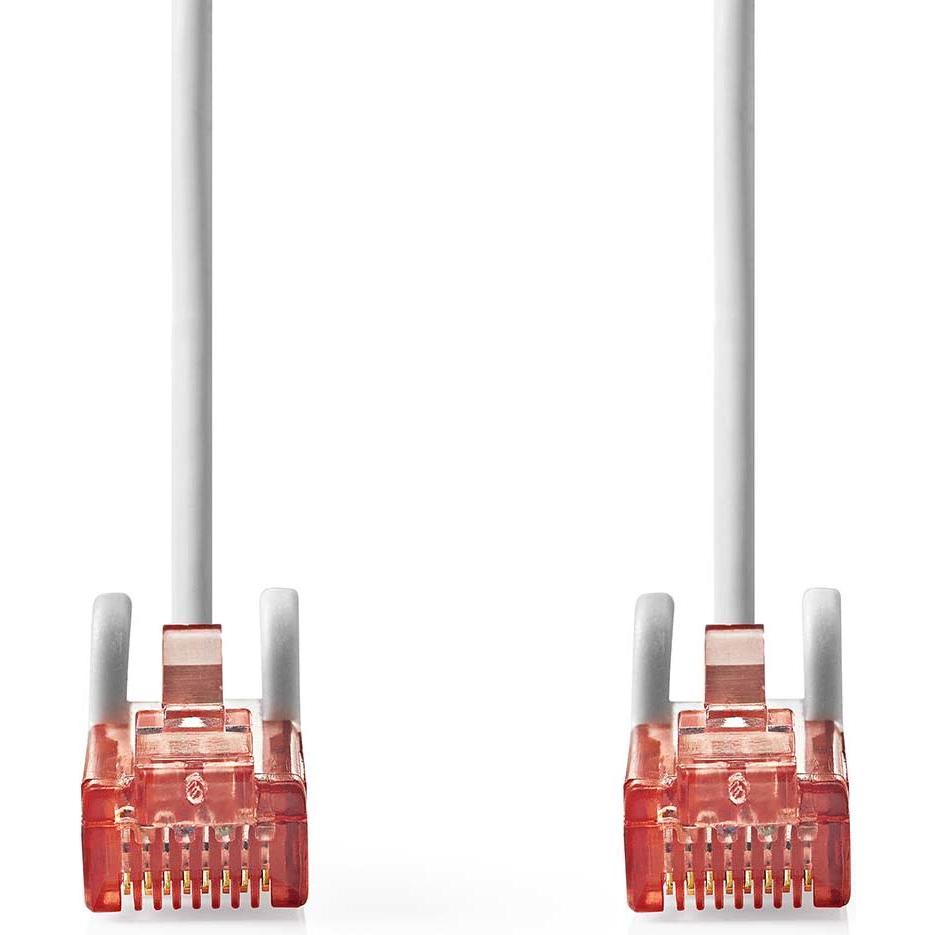 Thumbnail - Nedis Cat 6 Kabel RJ45 Stecker RJ45 Stecker U/UTP 10.0 m Rund PVC Grau Label (U/UTP, CAT6, 10 m), Netzwerkkabel
