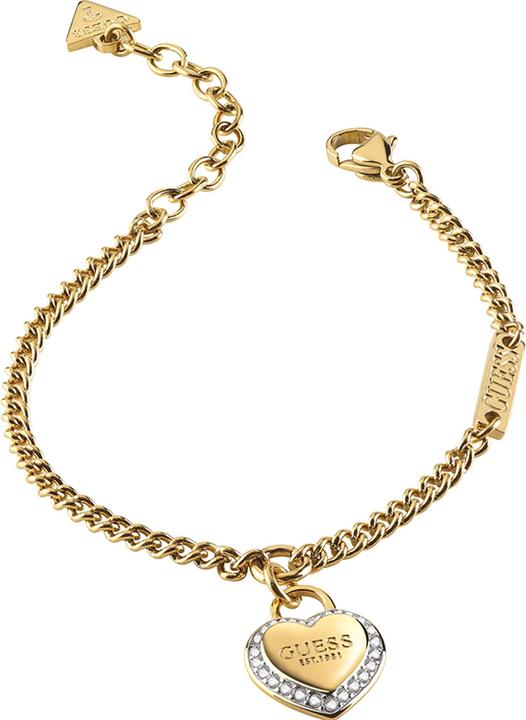 Immagine prodotto Guess Bracciale FINE HEART in acciaio inossidabile (19 cm, Acciaio inossidabile)