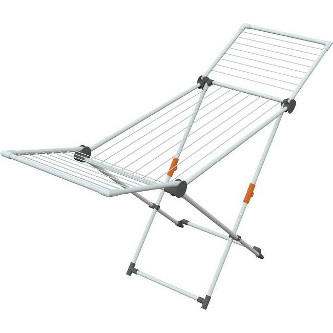 Juwel Superdry Maxi Wäscheständer (mit Wäscheleinen, Trockenlänge 20 m, Farbe grau, wetterfest, stan, Wäscheständer, Gra...