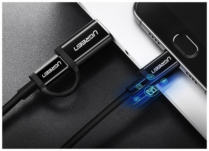 Produktbild Ugreen USB-C Power Delivery QC 3.0 20V 3A 60W (1 m, USB 2.0, 60 W)