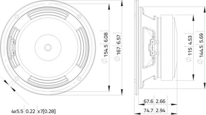 Actual product image Lavoce WooferFerrite basket (1 pcs.)