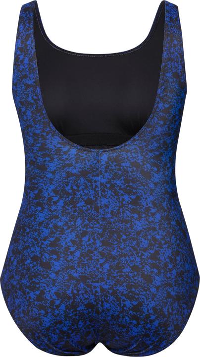 Image du produit Ulla Popken Maillot de bain sans bonnets souples, motif et fronces (62)