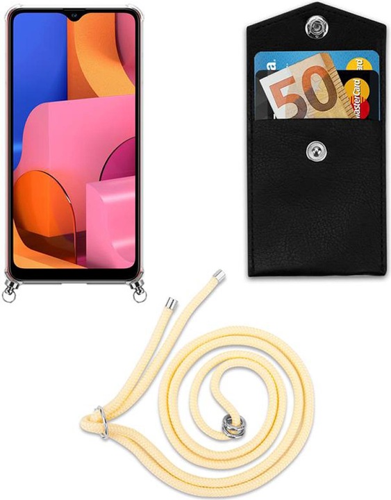 Produktbild Cadorabo TPU Handy Kette SILBER Cover