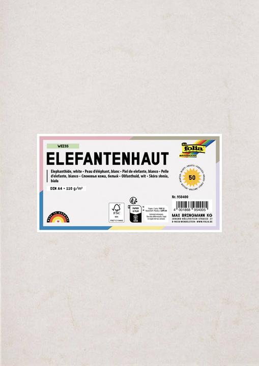 Actual product image Folia Elephant skin paper (110 g/m², 50x)