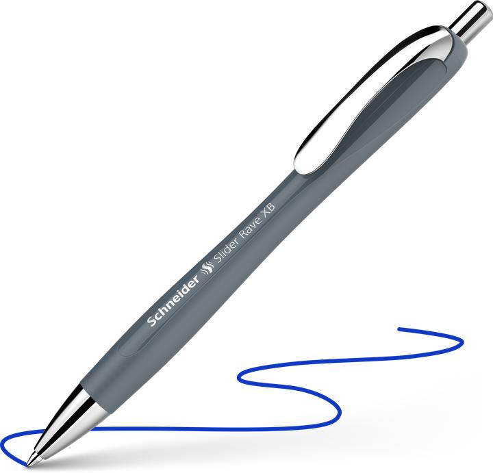 Actual product image Schneider Ballpoint pen Slider Rave (Blue, Urban grey, 1x)