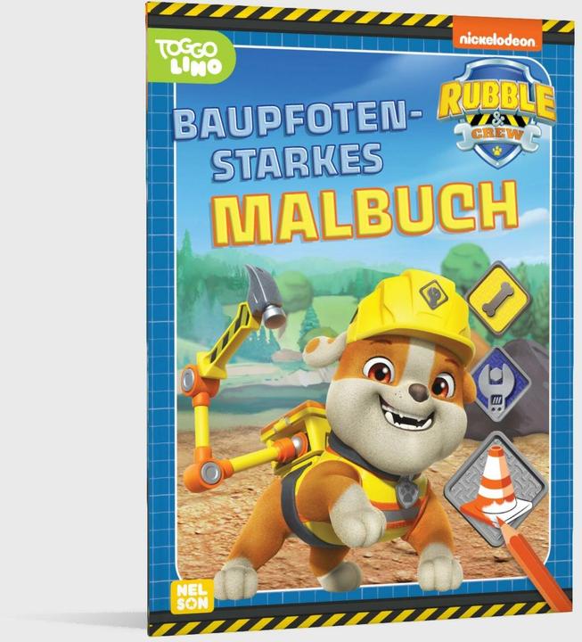 Actual product image Rubble & Crew: Building paws strong colouring book