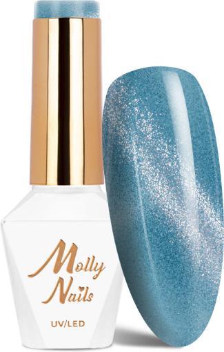 Actual product image Molly Nails Gellack Cat Eye Womanity Maledives UV/LED (Turquoise blue, UV gel varnish)
