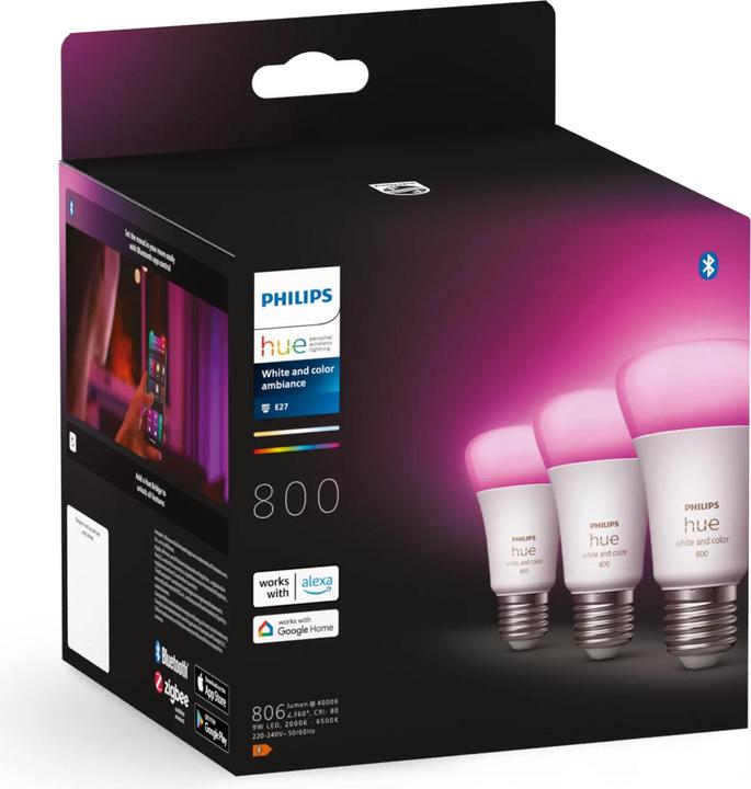 Immagine prodotto Philips Ambiente bianco e colore (E27, 570 lm, 3 x)