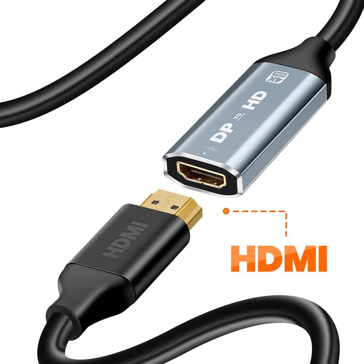 Produktbild LinQ HDMI-auf-DisplayPort Adapter 4K 60Hz (15 cm)