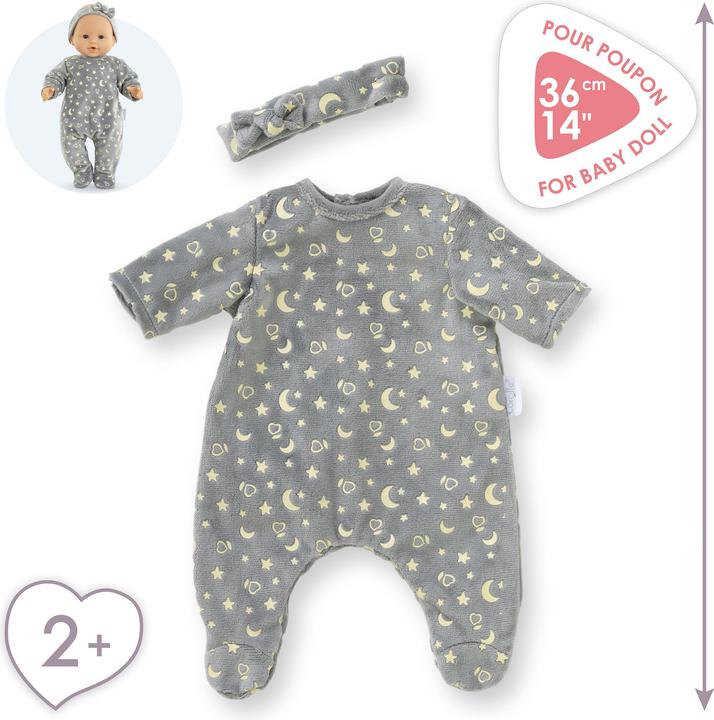 Image du produit Corolle Puppen-Pyjama „Glitter in the Dark“ und Stirnband, 36 cm