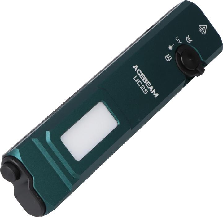 AceBeam UC25 mit 3.100 Lm Kalt.- Warmweissem / UV Licht und grünem Laser / Grün (14.20 cm, 3100 lm)